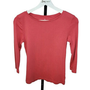 𝅺Talbots Pima Cotton 3/4 Sleeve  Top